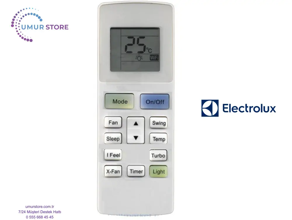 Electrolux EXP26U558CW Uyumlu Mobil Portatif Klima Kumandası