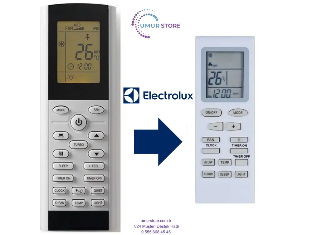 Electrolux Klima Kumandası- Eşdeğer