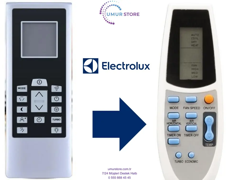 Electrolux York RG01/BGEF-ELBR Klima Kumandası