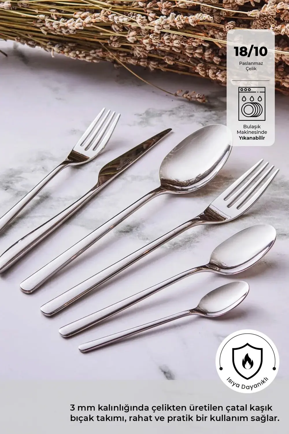 Elegance Bello 84 Parça 12 Kişilik Çatal Kaşık Bıçak Seti Lüks Ku