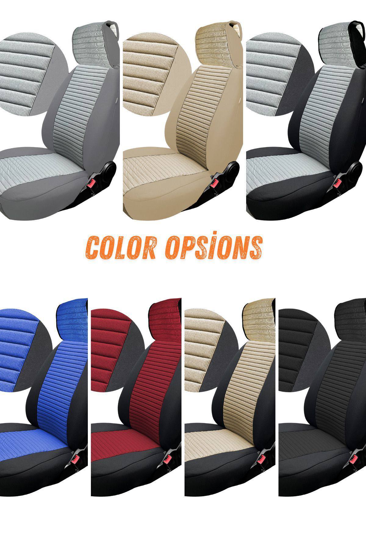 Elegance Comfort Pique Ön İkili Koltuk Minderi Araç İçi Konforun 