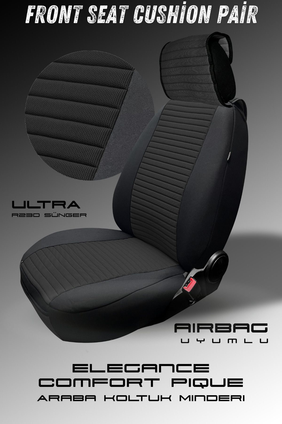 Elegance Comfort Pique Ön İkili Koltuk Minderi Araç İçi Konforun 
