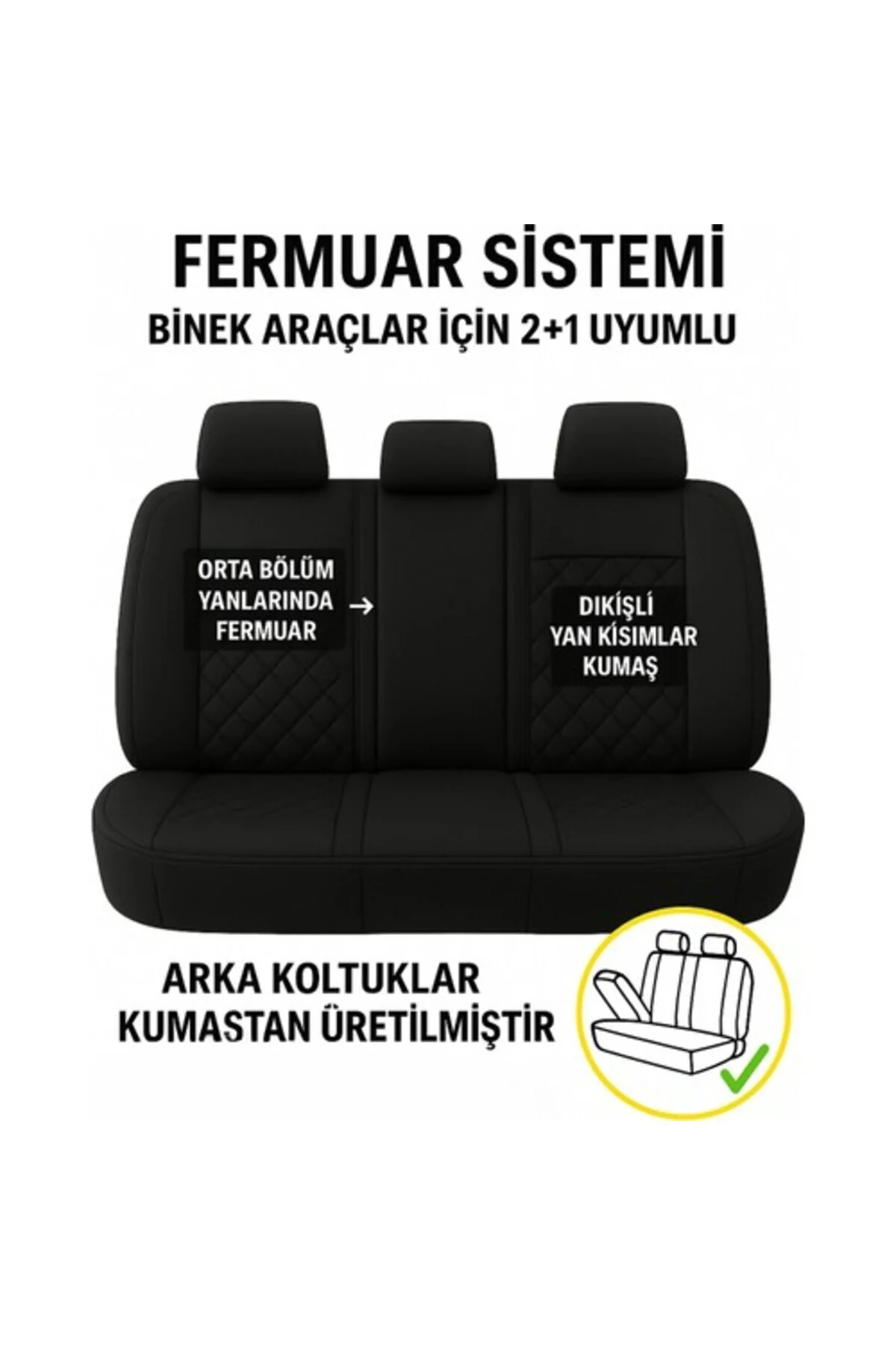 Elegance Ortopedik Araç Koltuk Minderi 5'li Set, Universal, Hava Yastığı Uyumlu Gri