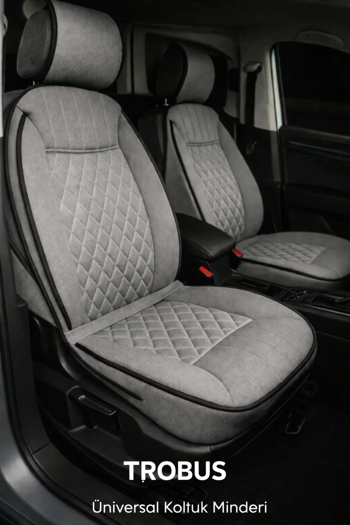 Elegance Ortopedik Araç Koltuk Minderi 5'li Set, Universal, Hava Yastığı Uyumlu Gri