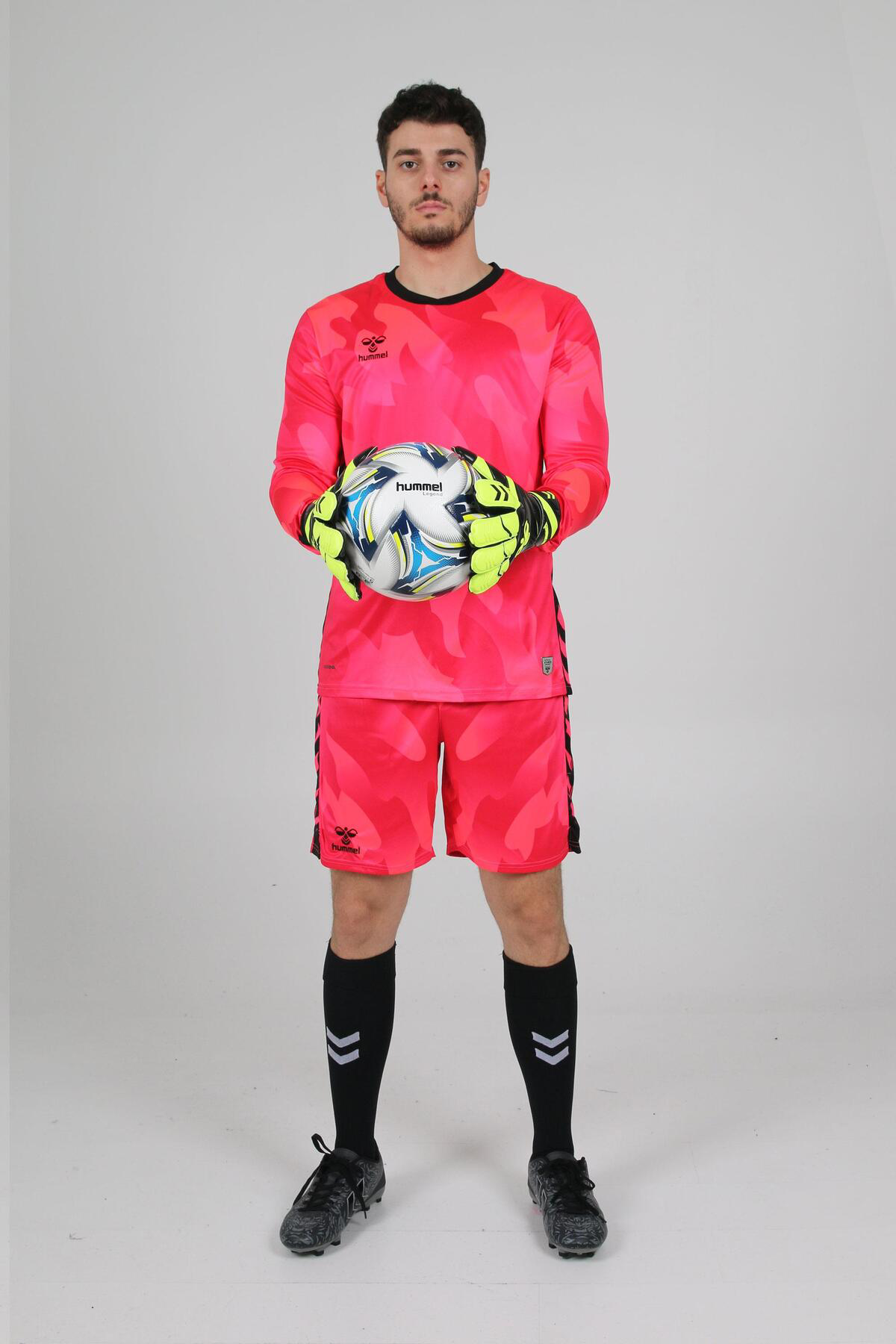 Hummel Elegance Profesyonel Kaleci Forması Nar Çiçeği