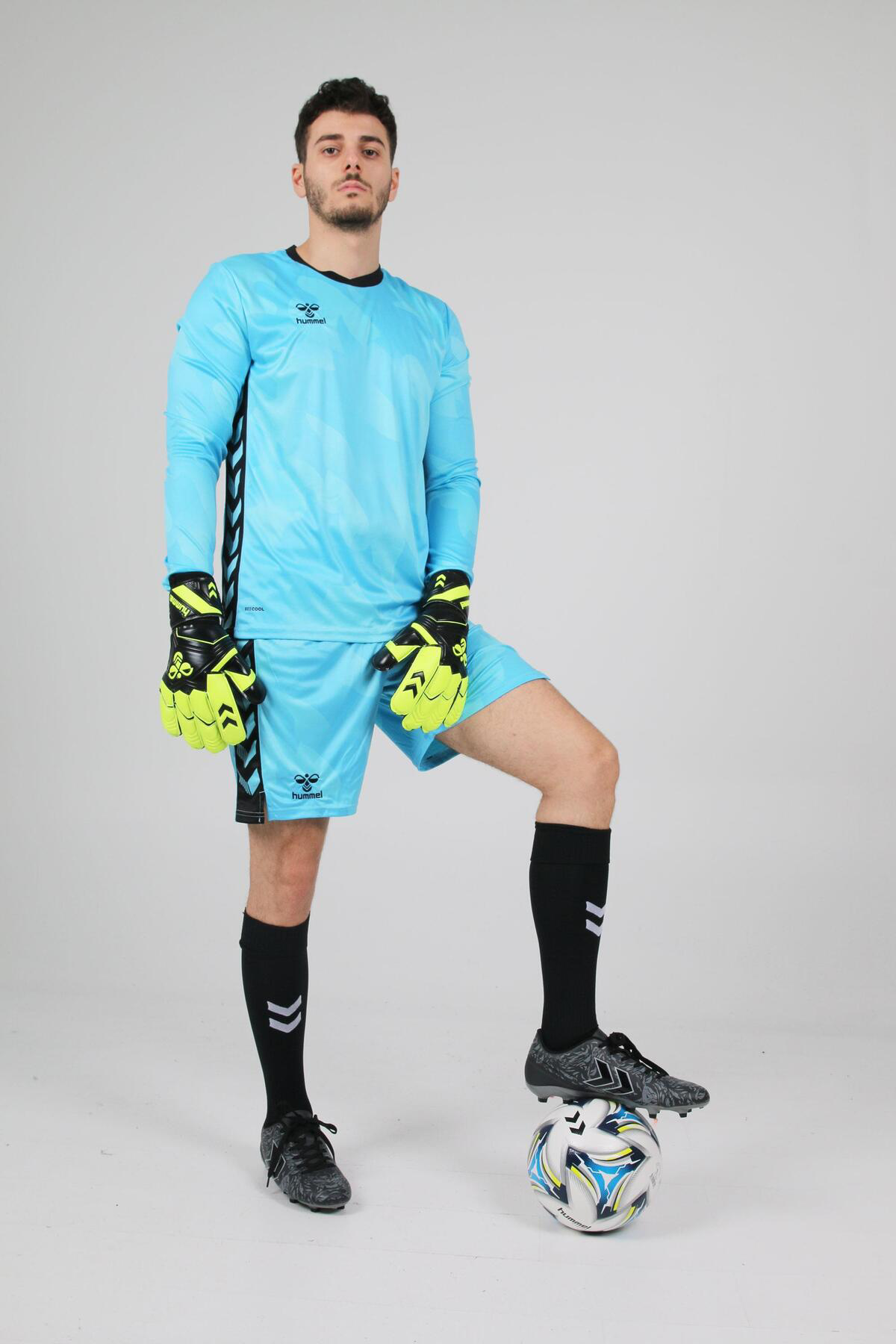 Hummel Elegance Profesyonel Kaleci Forması Buz Mavi