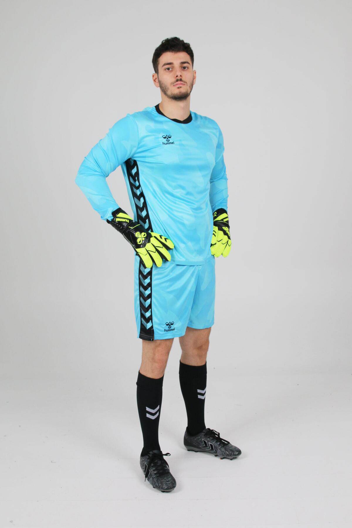 Hummel Elegance Profesyonel Kaleci Forması Buz Mavi