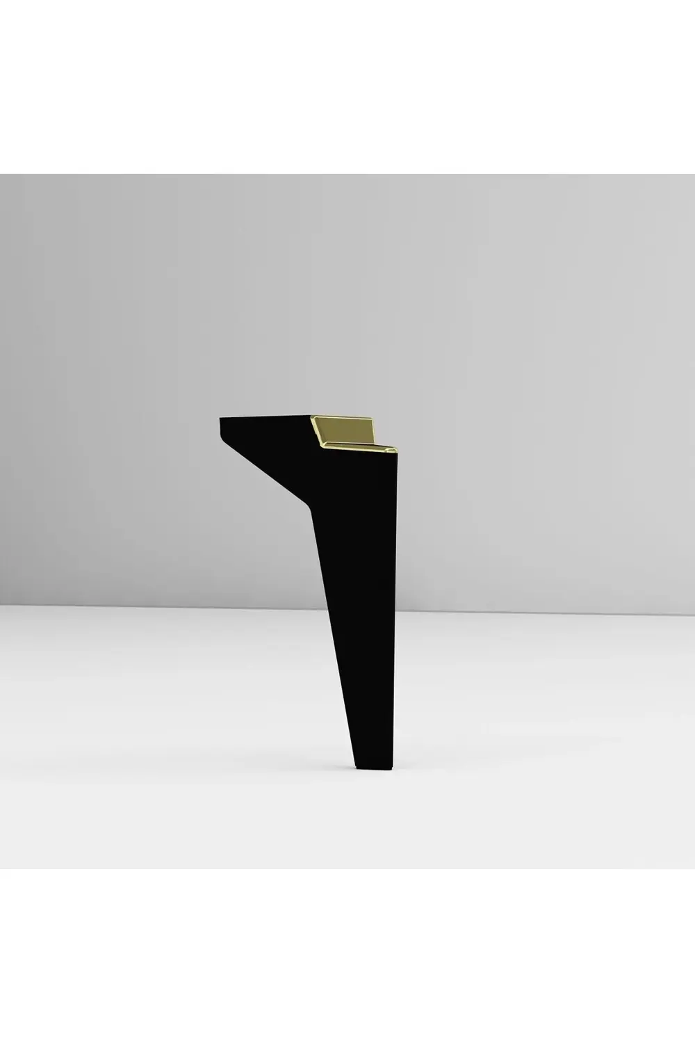 Elegancee 19 Cm Sehpa,tv Ünitesi Mobilya Ayağı ( 5 Adet) Siyah-Al