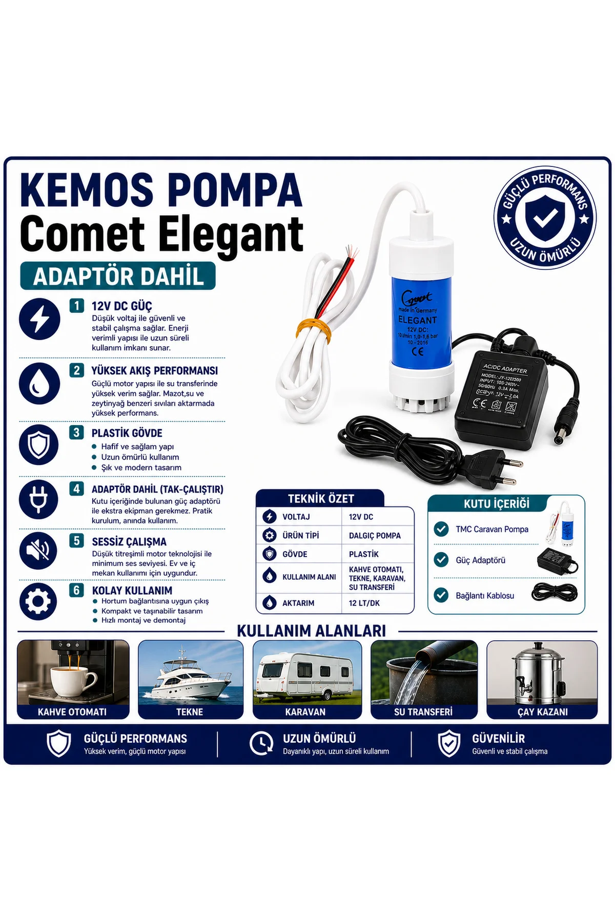 elegant 220-12 Volt Mini Dalgıç Adaptörlü otomat (SIVI TRANSFER) elegant 220-12 Volt Mini Dalgıç Adaptörlü otomat (SIVI TRANSFER)