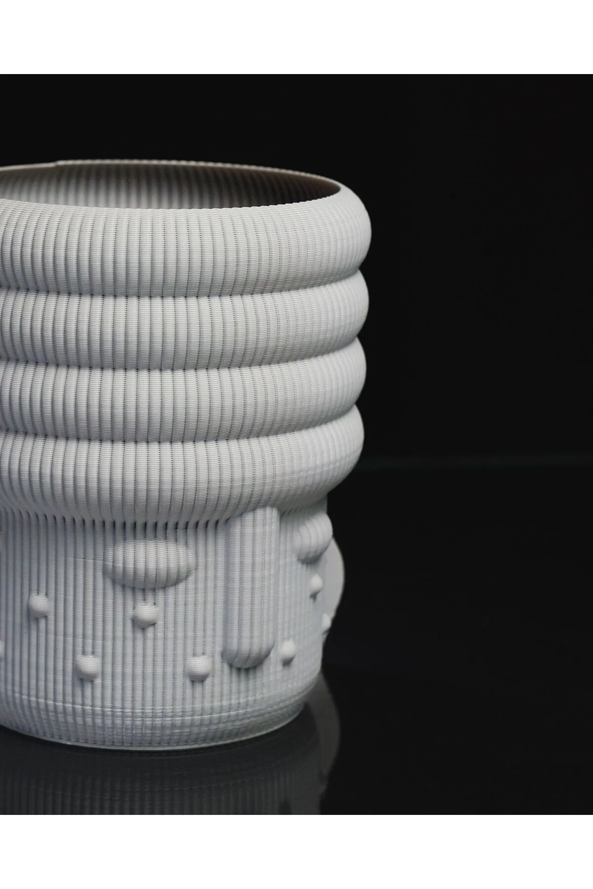 Elegant İskandinav İnsan Yüzü Dekoratif Vazo 14 Cm