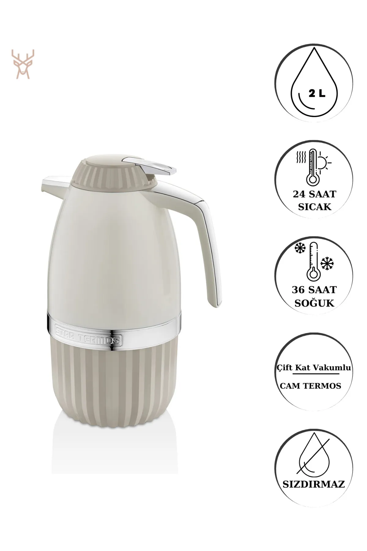 Just Cheap Store Elegant T Serisi 2 Lt. Termos Pw-003