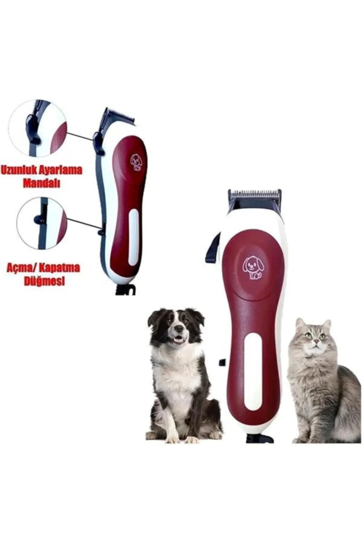 Elektirikli kedi köpek pet ev hayvanı traş makinesi