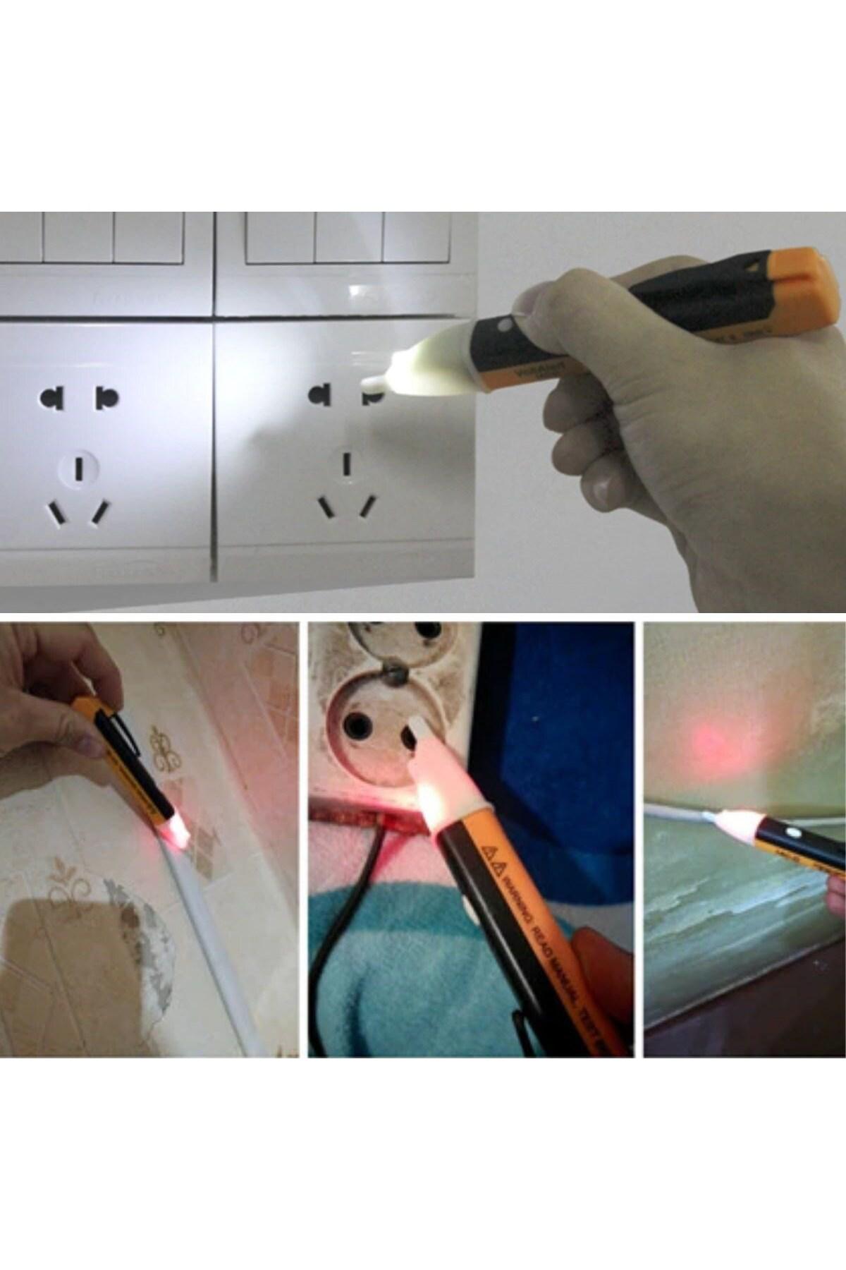 Ok Aksesuar Elektrik Kaçak Dijital Kontrol Kalemi Cihazı -Dedektörlü Temassız Ok Aksesuar Elektrik Kaçak Dijital Kontrol Kalemi Cihazı -Dedektörlü Temassız