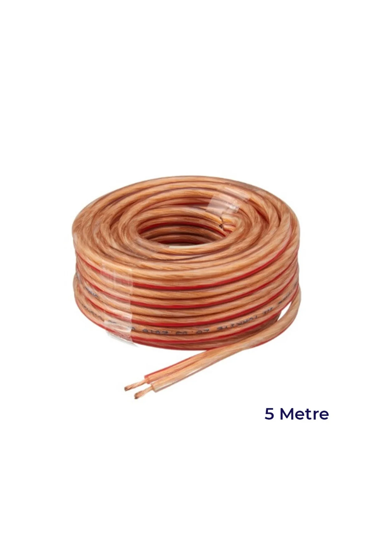 Elektrik Oto Tesisat Kablosu Çiftli Bitişik Kordon Saf Bakır 2X0.75Mm 5 Metre Şeffaf Elektrik Oto Tesisat Kablosu Çiftli Bitişik Kordon Saf Bakır 2X0.75Mm 5 Metre Şeffaf