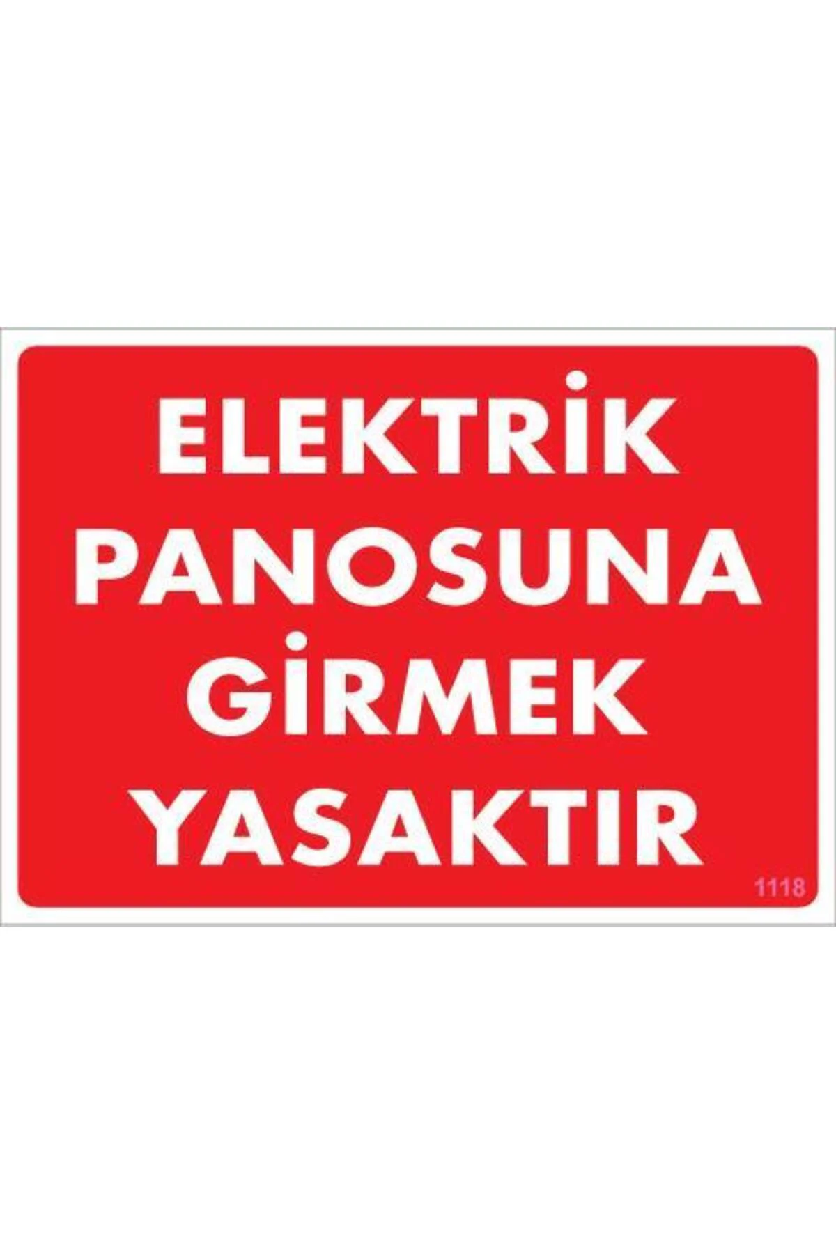 Elektrik Panosu Levhası 25x35 KOD:1118