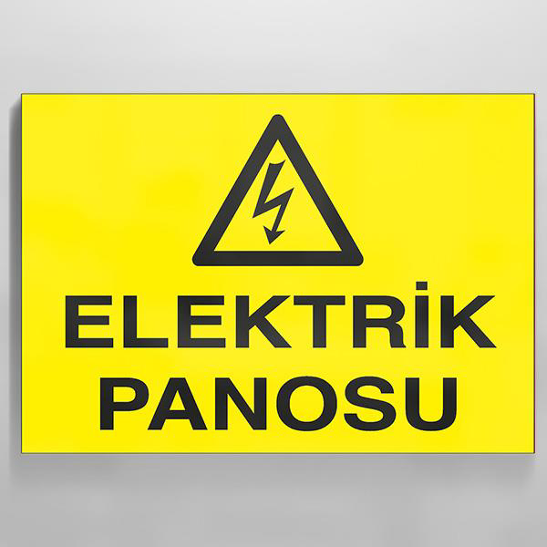 Technopa Elektrik Panosu Uyari Levhasi