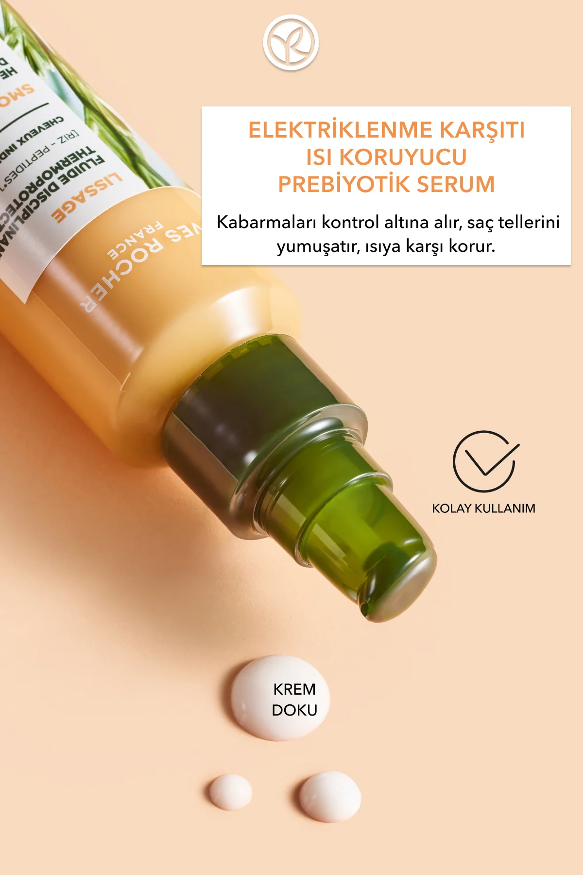 Elektriklenme Karşıtı Isı Koruyucu Prebiyotik Serum - Asi ve Kaba
