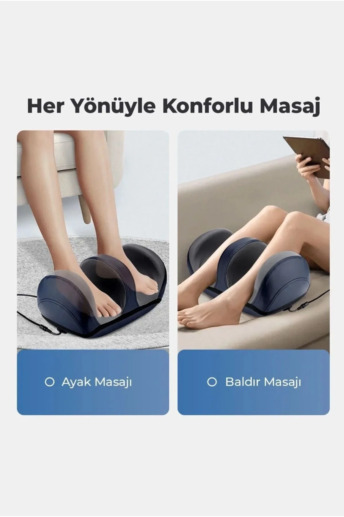 Elektrikli ayak masaj aleti baldır sıcak derin yoğurma ev ve ofis kullanımı için