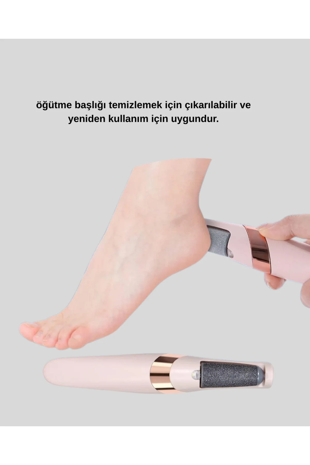 Elektrikli Ayak Törpüsü USB Şarjlı Nasır ve Kallus Giderici
