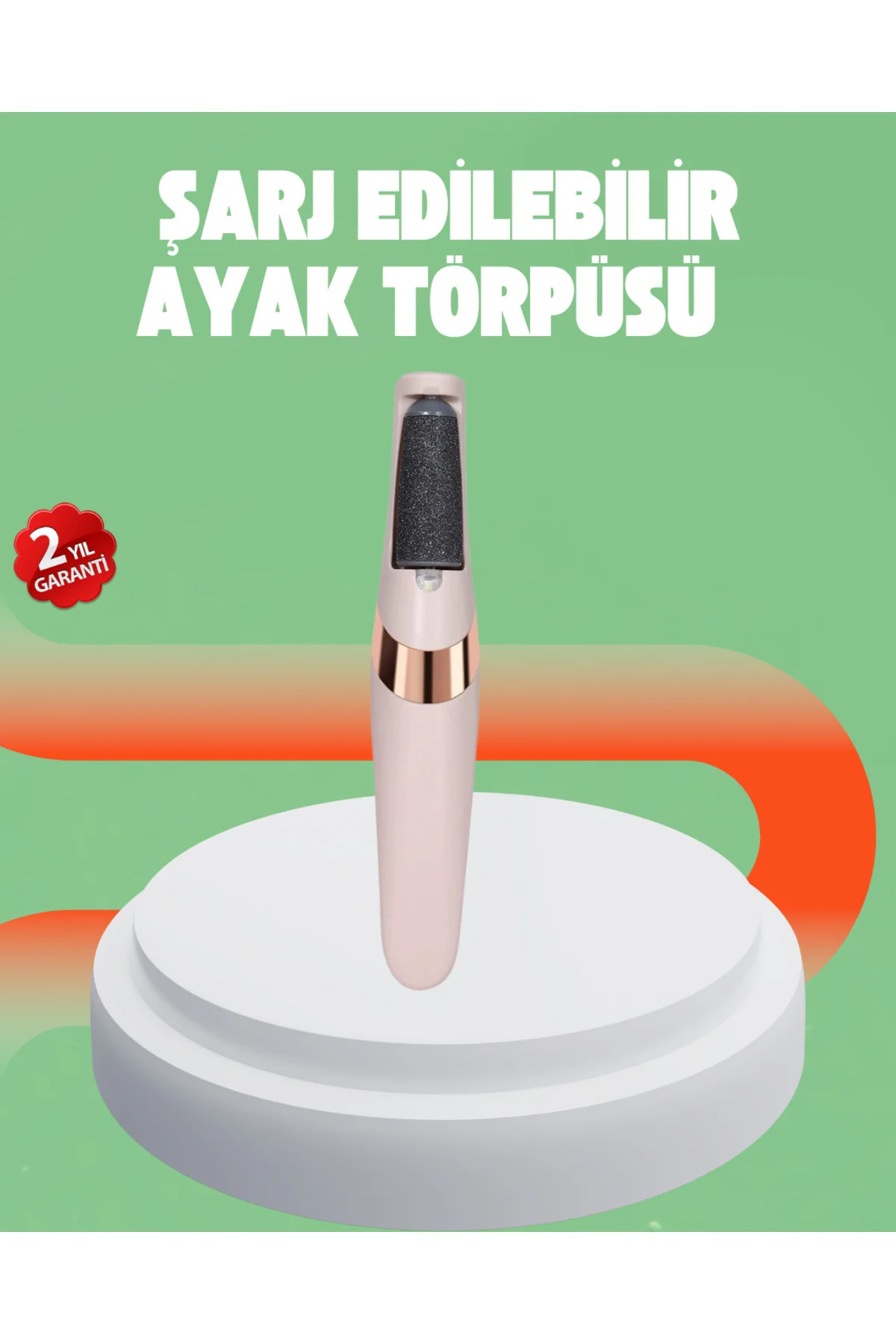 Elektrikli Ayak Törpüsü USB Şarjlı Nasır ve Kallus Giderici
