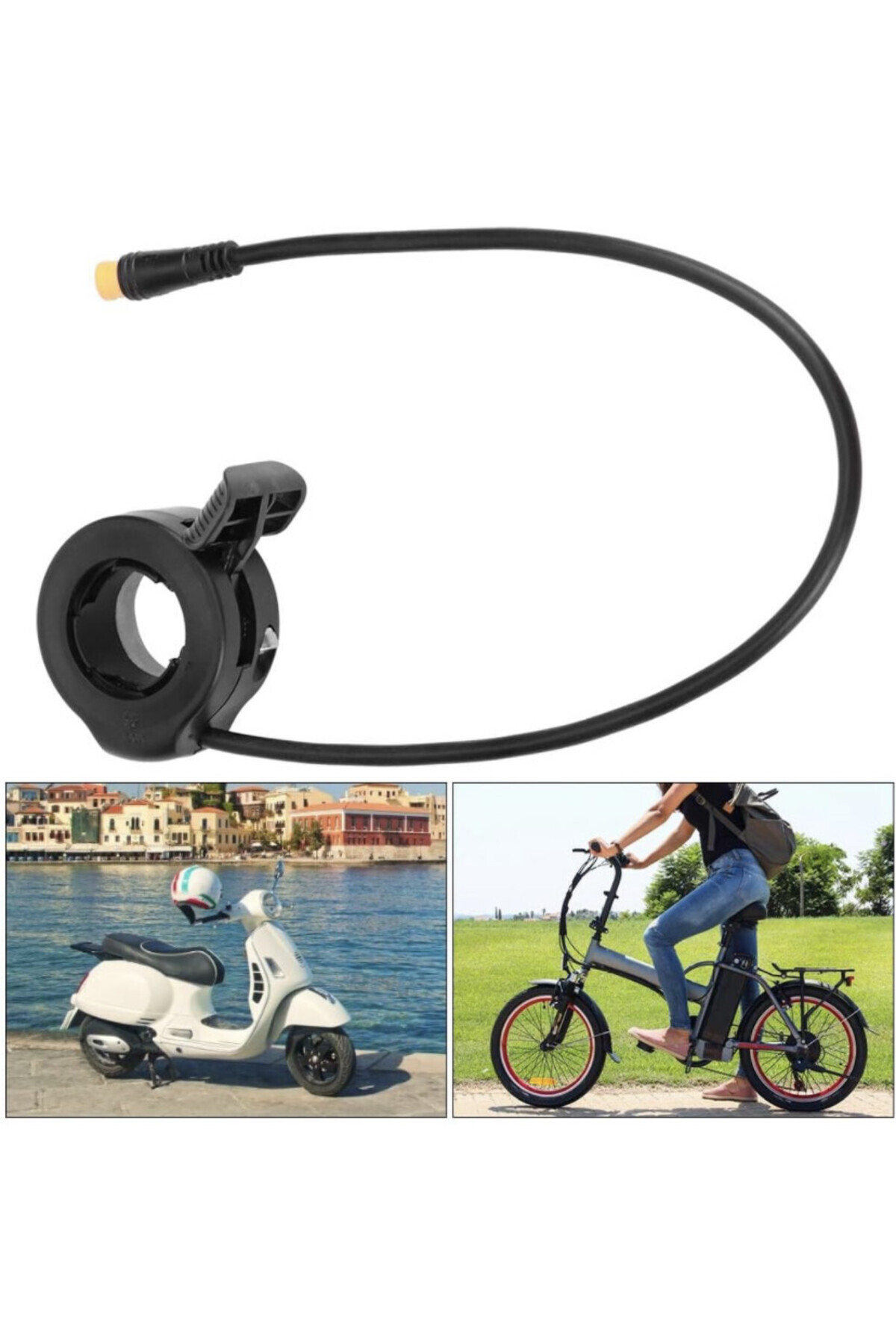 Elektrikli Bisiklet Gaz Kolu Hızlandırıcı Parmak El Gaz Kolu RKS,