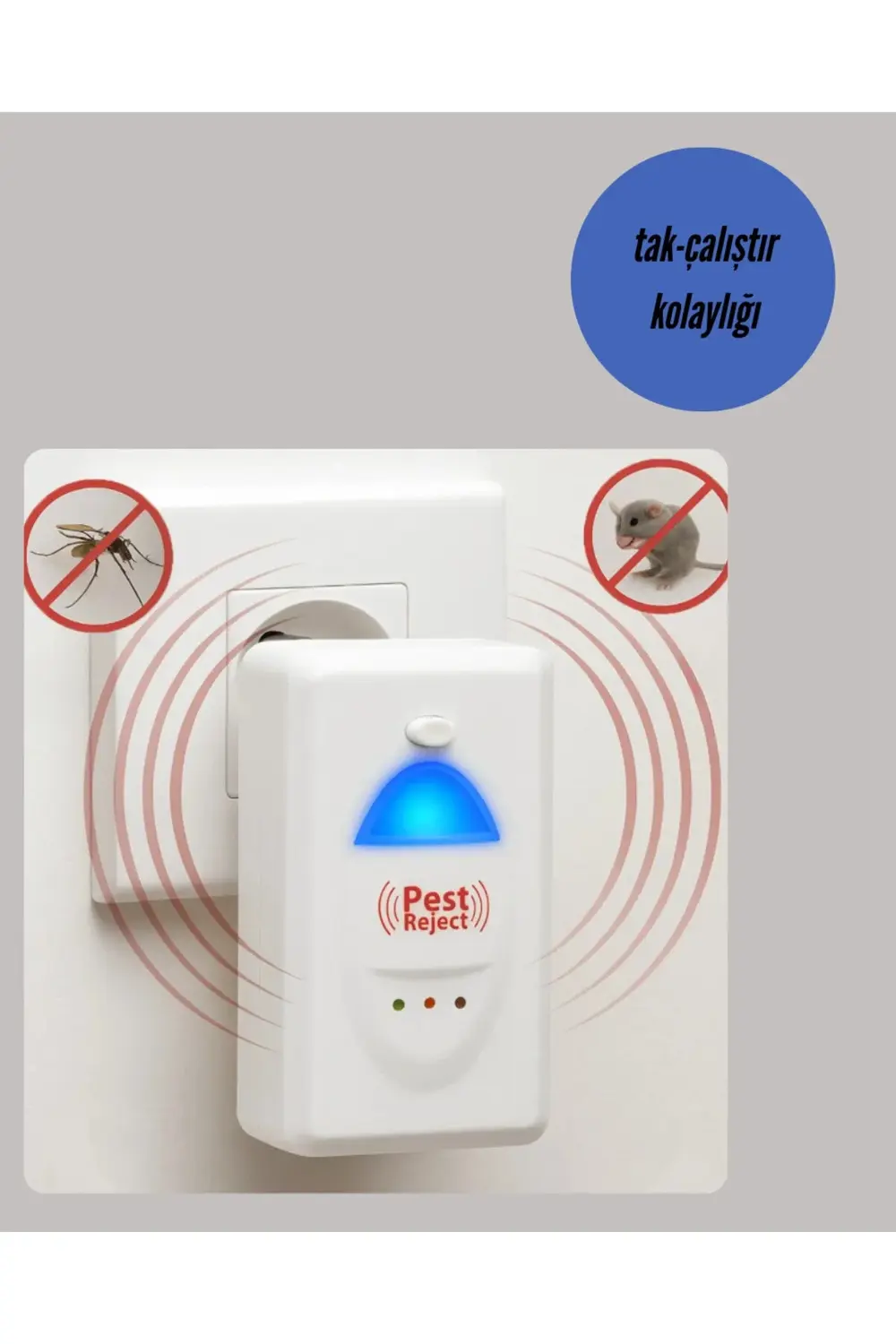 Elektrikli Böcek ve Fare Kovucu Prizden Çalışan