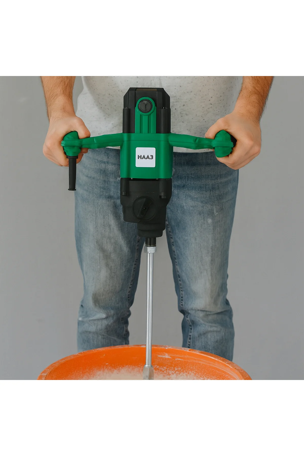 Elektrikli Boya Harç Karıştırıcı 2100 W Çift Kulp Ergonomik Mikse