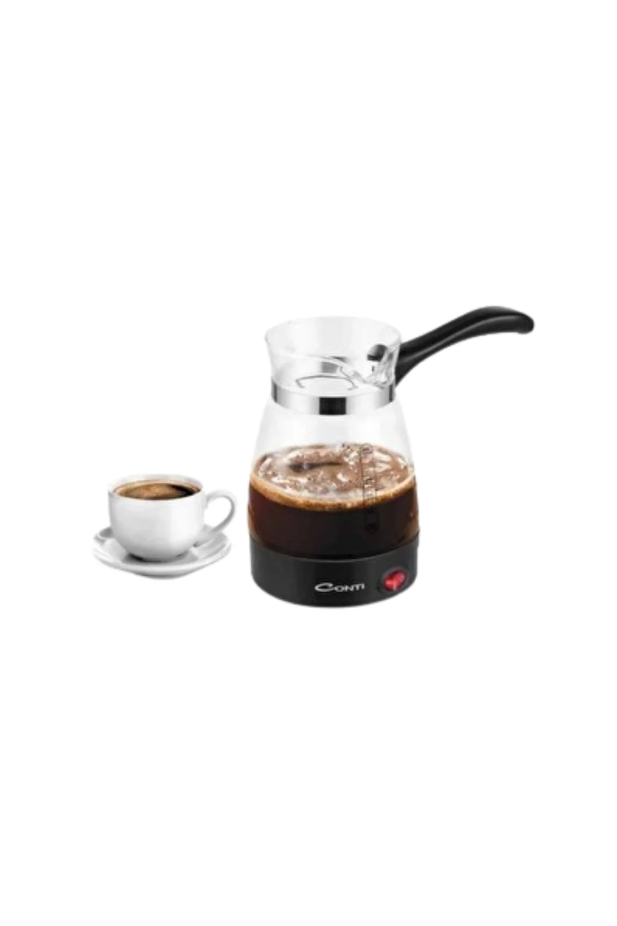 Elektrikli Cam Kahve Makinesi 650W 0.5 Litre Kapasiteli Türk Kahv