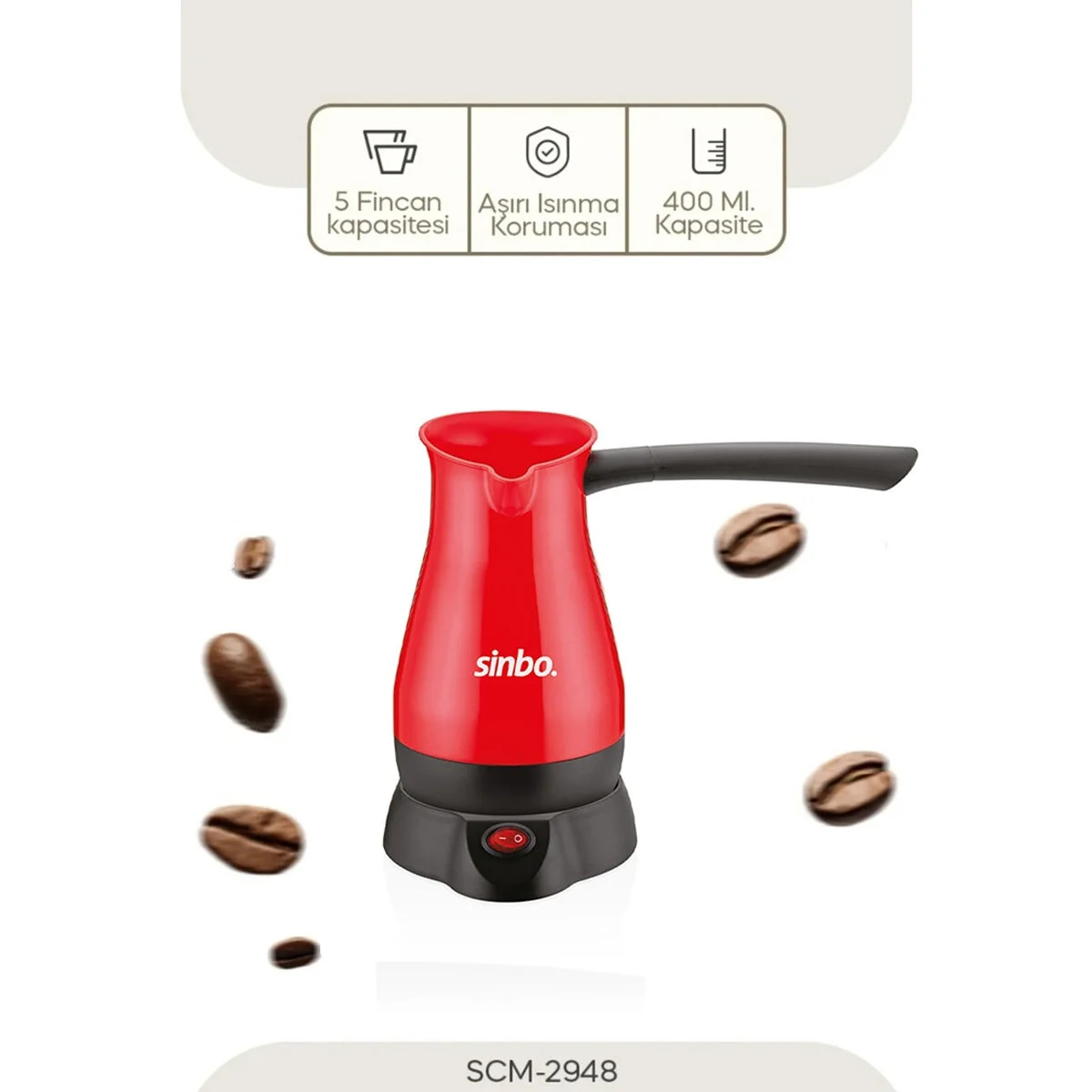 Elektrikli Cezve Pls. Türk Kahve Makine Çelik Gizli Rezistans 700w 5 Fincan - 400ml Scm-2948 Bx40 Fiyatı, Yorumları ve Özellikleri