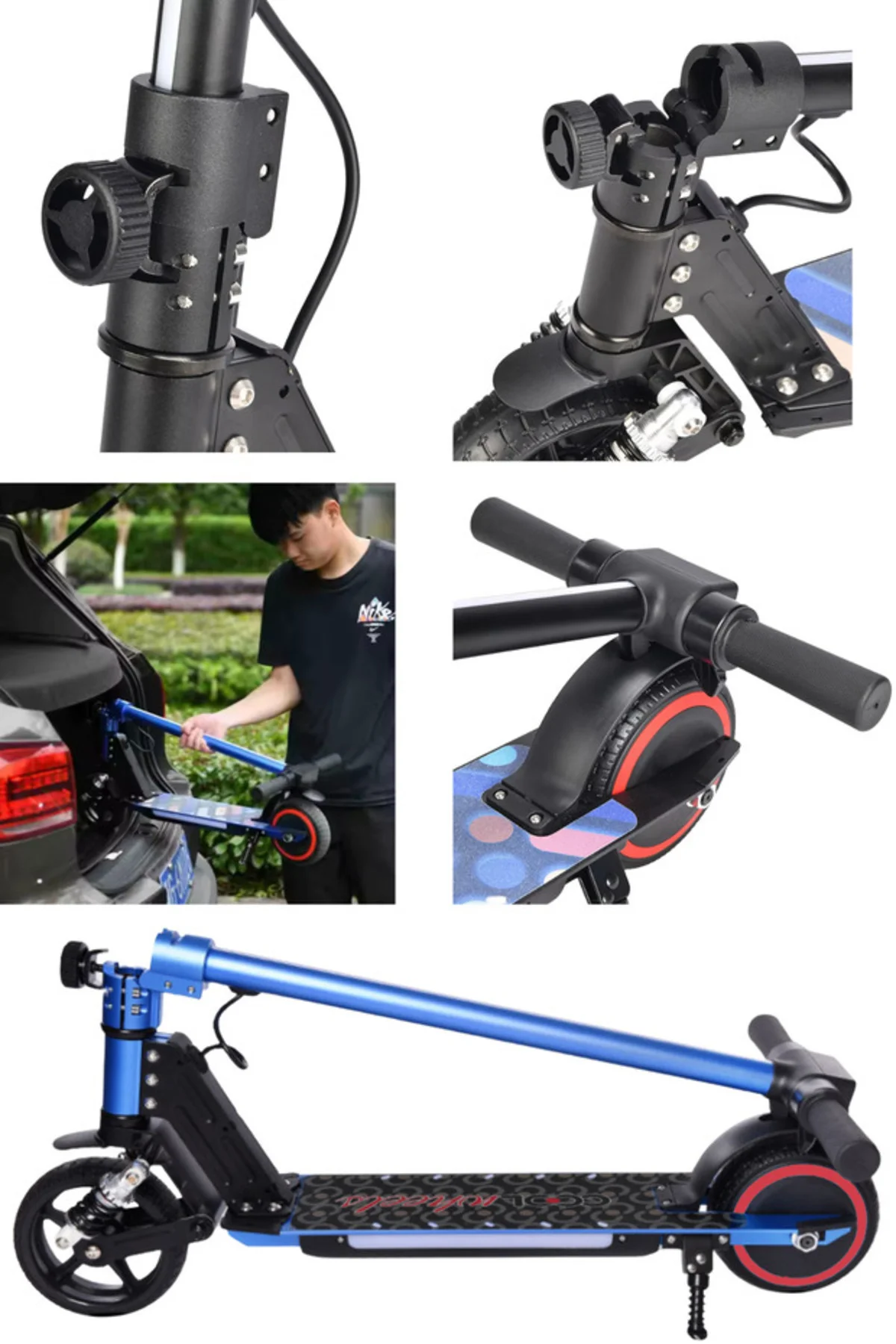 Elektrikli Çocuk Scooter - Çift Frenli Katlanabilir - LED Işıklı - Ön Çift Süspansiyonlu 8+ Elektrikli Çocuk Scooter - Çift Frenli Katlanabilir - LED Işıklı - Ön Çift Süspansiyonlu 8+ Fiyatı, Yorumları ve Özellikleri