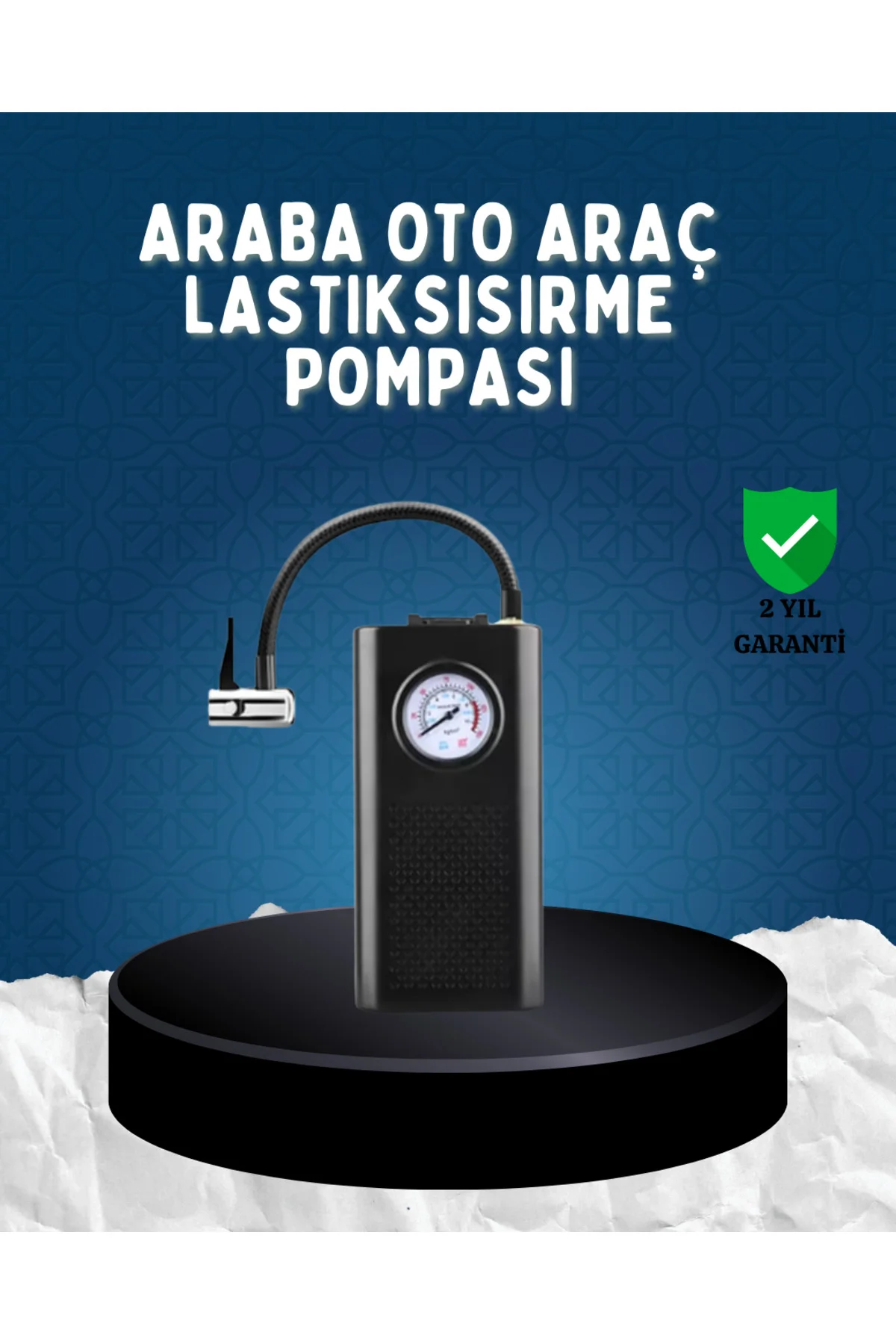 Elektrikli Hava Kompresörü Type-C Usb Şarjlı Çok Fonksiyonlu Last