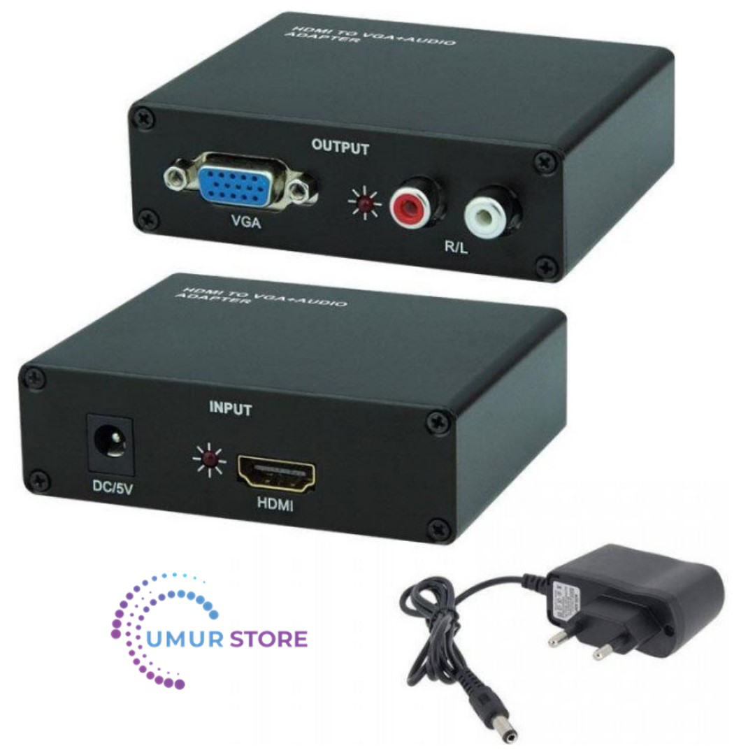 Elektrikli HDMI VGA Çevirici Aktif HDMI VGA Çevirici