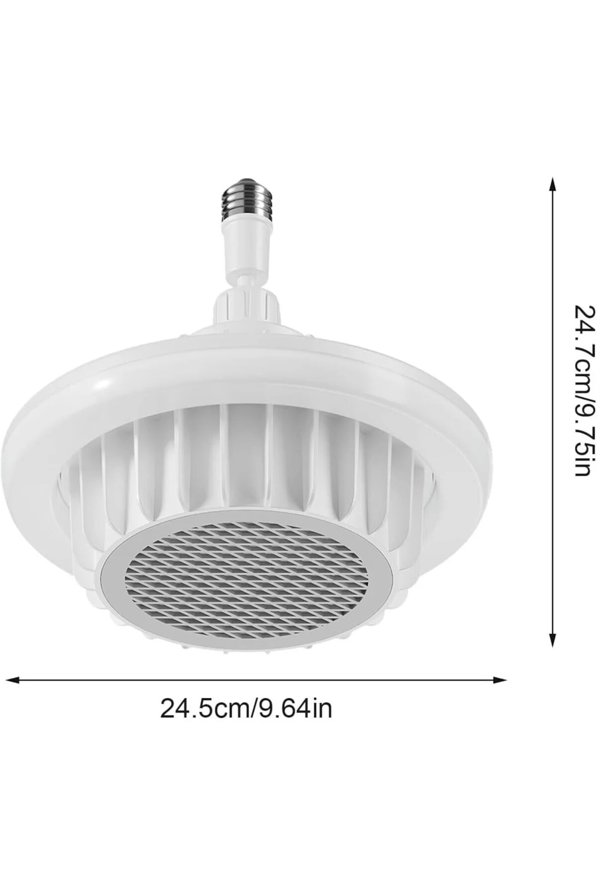 Elektrikli Isıtıcı Fan Lamba, 600W Güçlü Isıtma, Uzaktan Kumandal