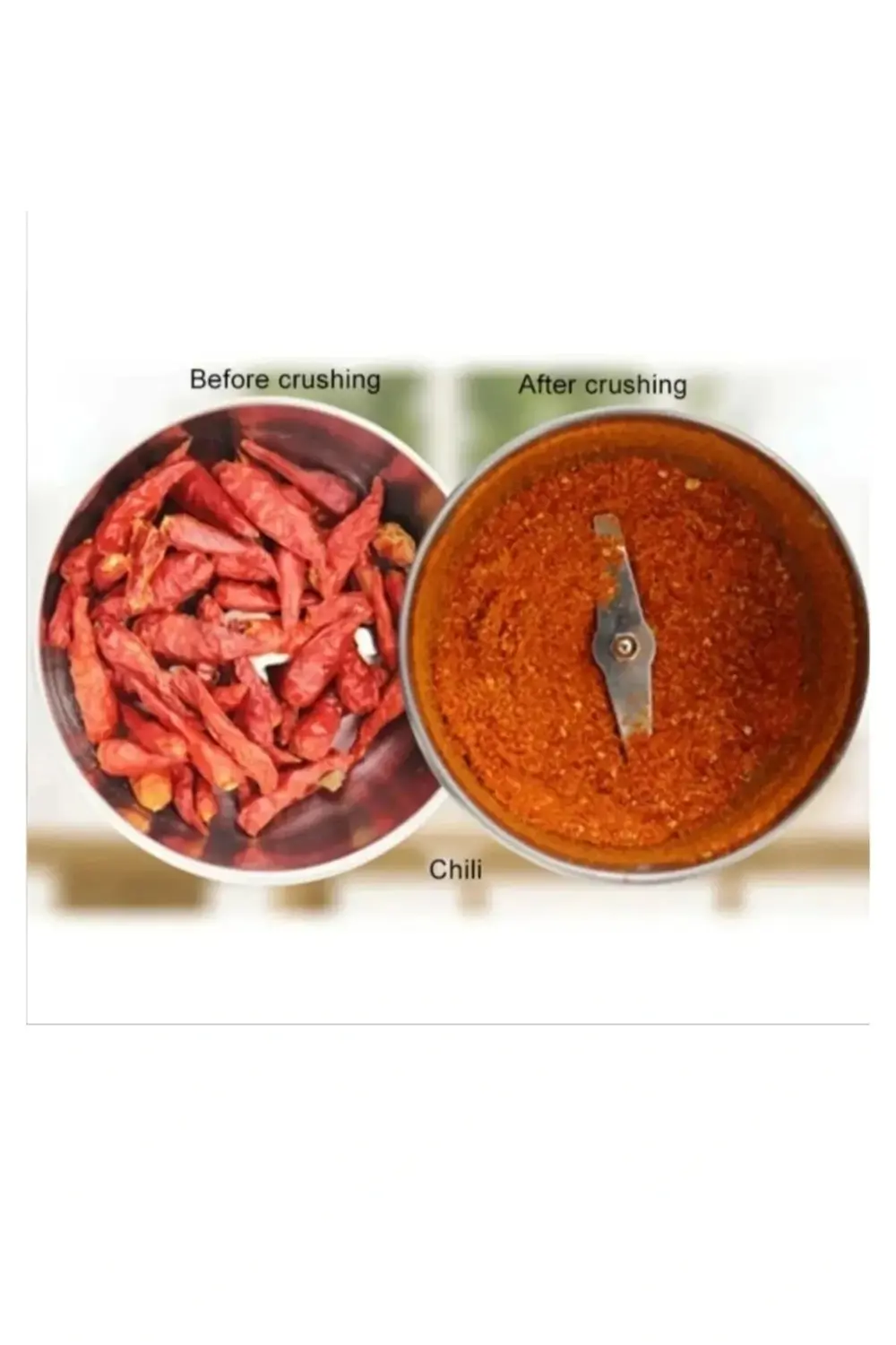 Elektrikli Kahve Keten Tohumu Baharat Öğütücü 2 Bıçak 150w