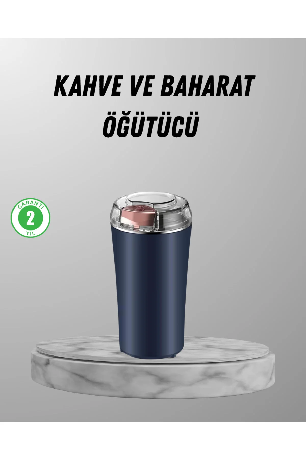 Elektrikli Kahve ve Baharat Öğütücü – Güçlü Motor, Paslanmaz Çeli