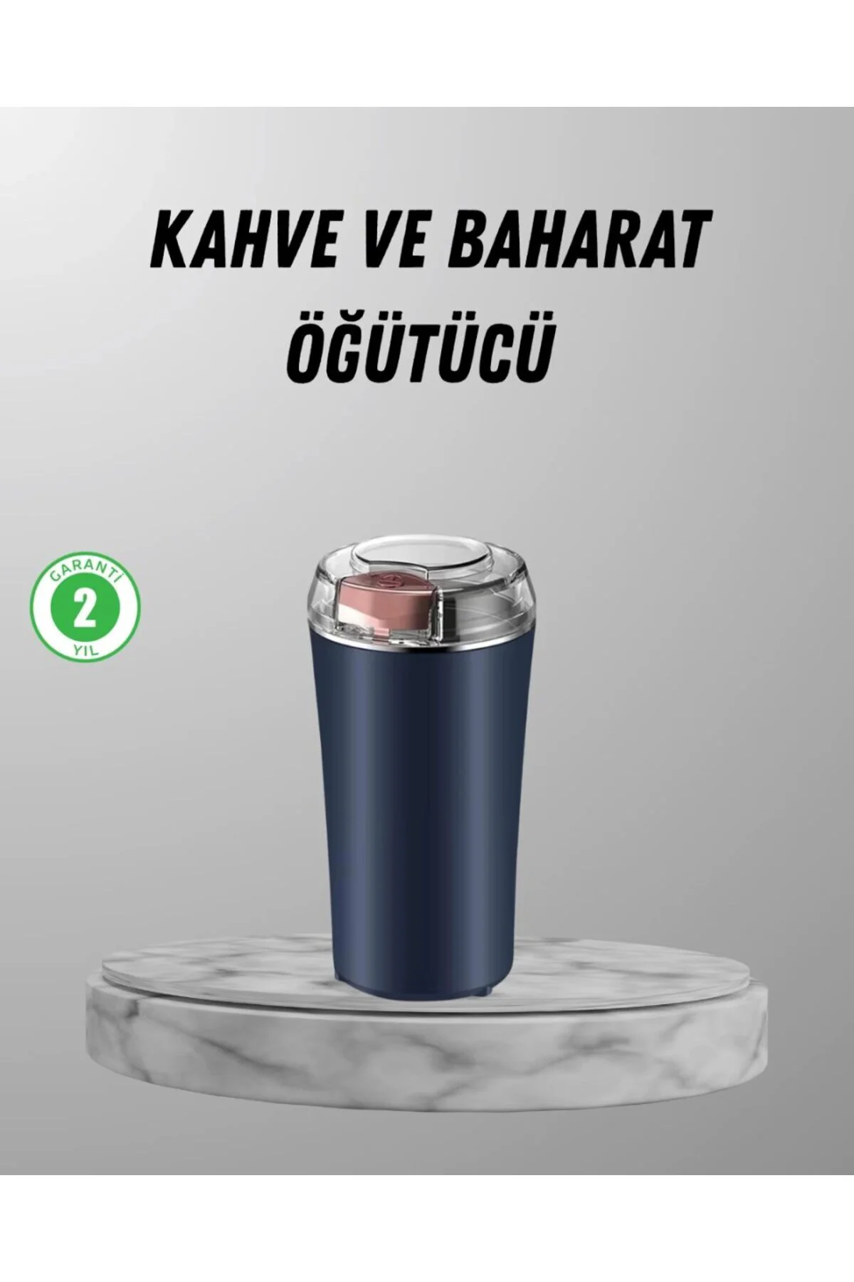 Elektrikli Kahve Ve Baharat Öğütücü – Güçlü Motor, Paslanmaz Çeli