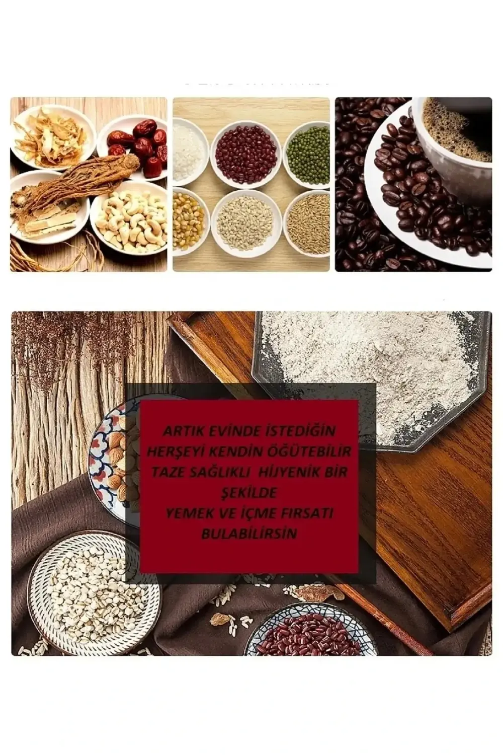 Elektrikli Kahve Ve Baharat Öğütücü Çelik Öğütücü Değirmen Ev Tip