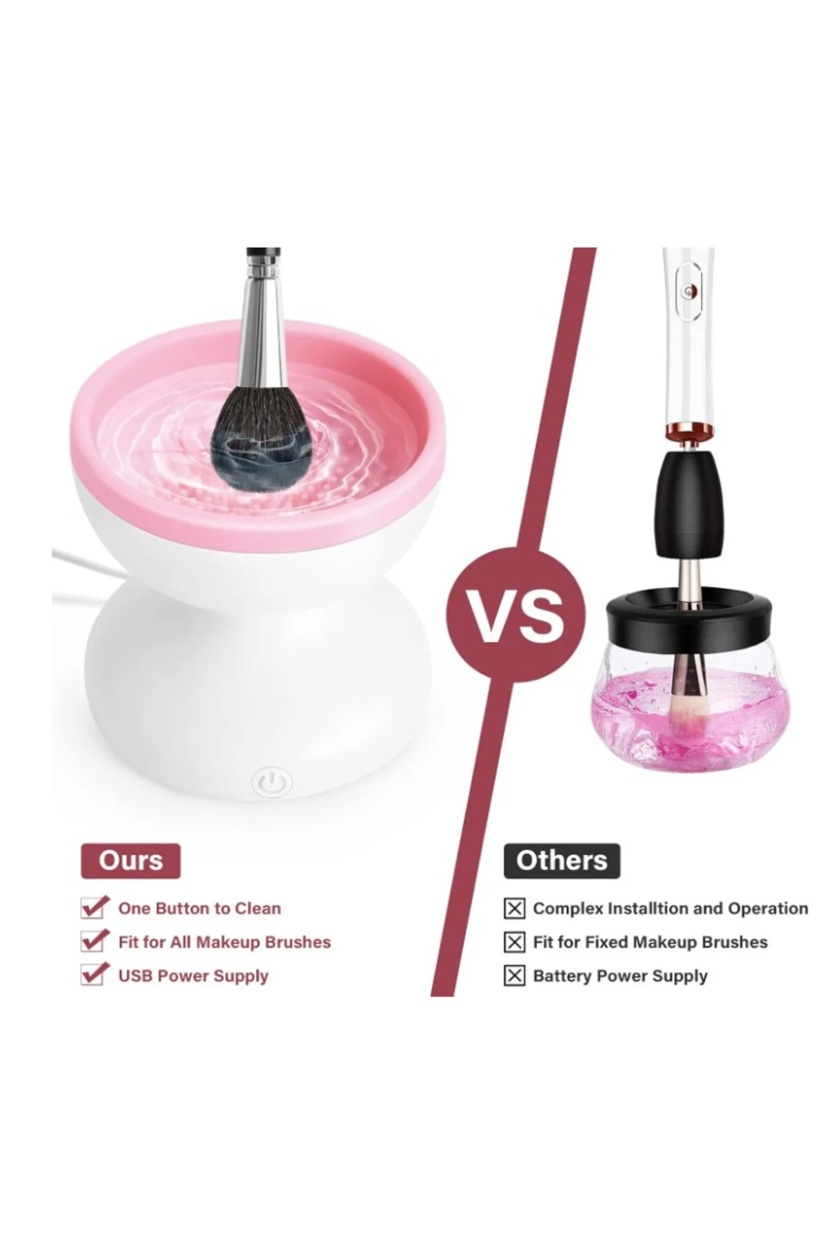 Elektrikli Makyaj Fırçası Temizleyici