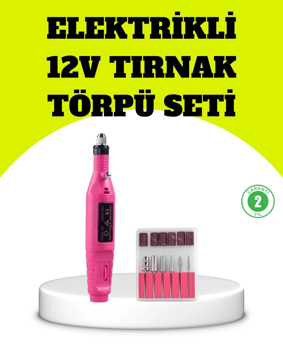 Elektrikli Manikür Pedikür Törpü Seti 6 Başlıklı Fiyatı, Yorumları ve Özellikleri