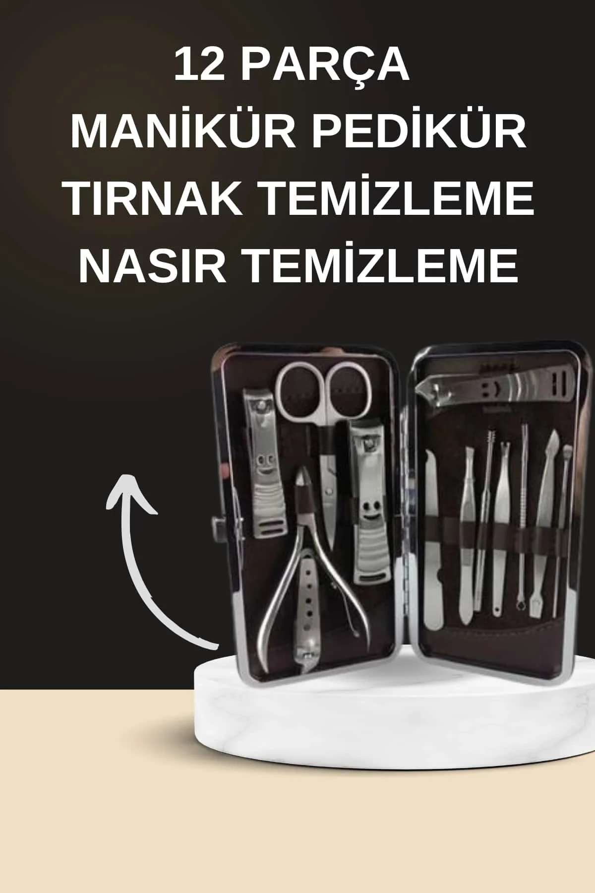 Elektrikli Manikür Pedikür Seti İkili Set 12 Parça Tırnak Bakımı Törpü Protez Çıkarma Fiyatı, Yorumları ve Özellikleri