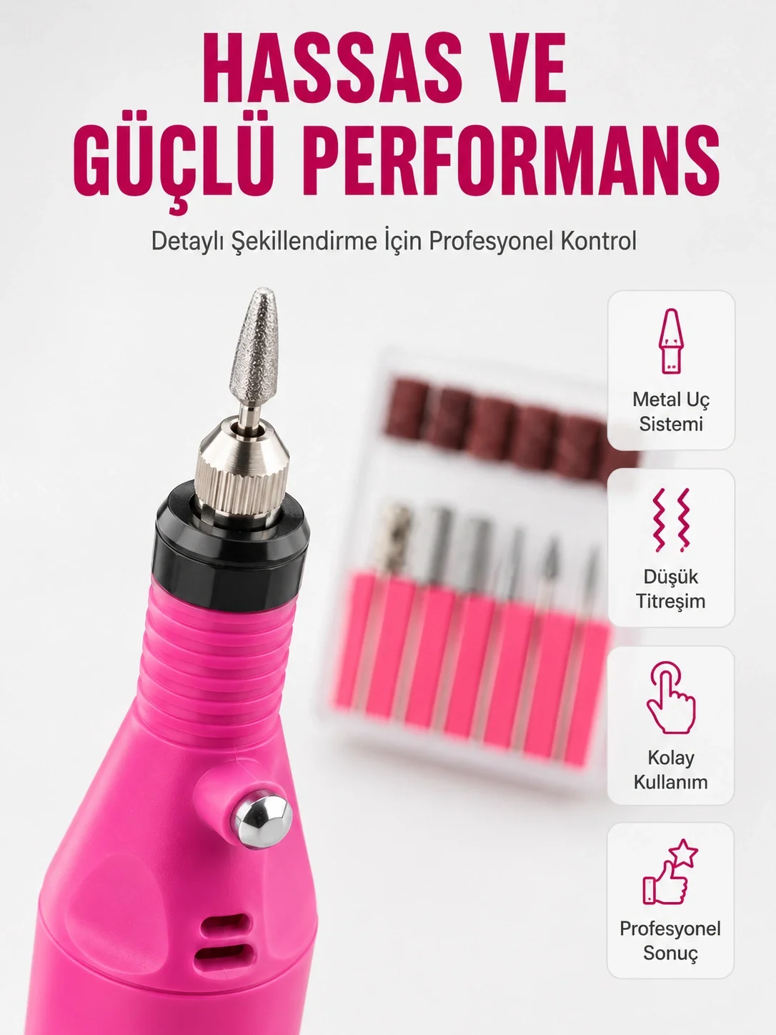 Elektrikli Manikür Pedikür Törpü Seti 6 Başlıklı Yeni Nesil Fiyatı, Yorumları ve Özellikleri