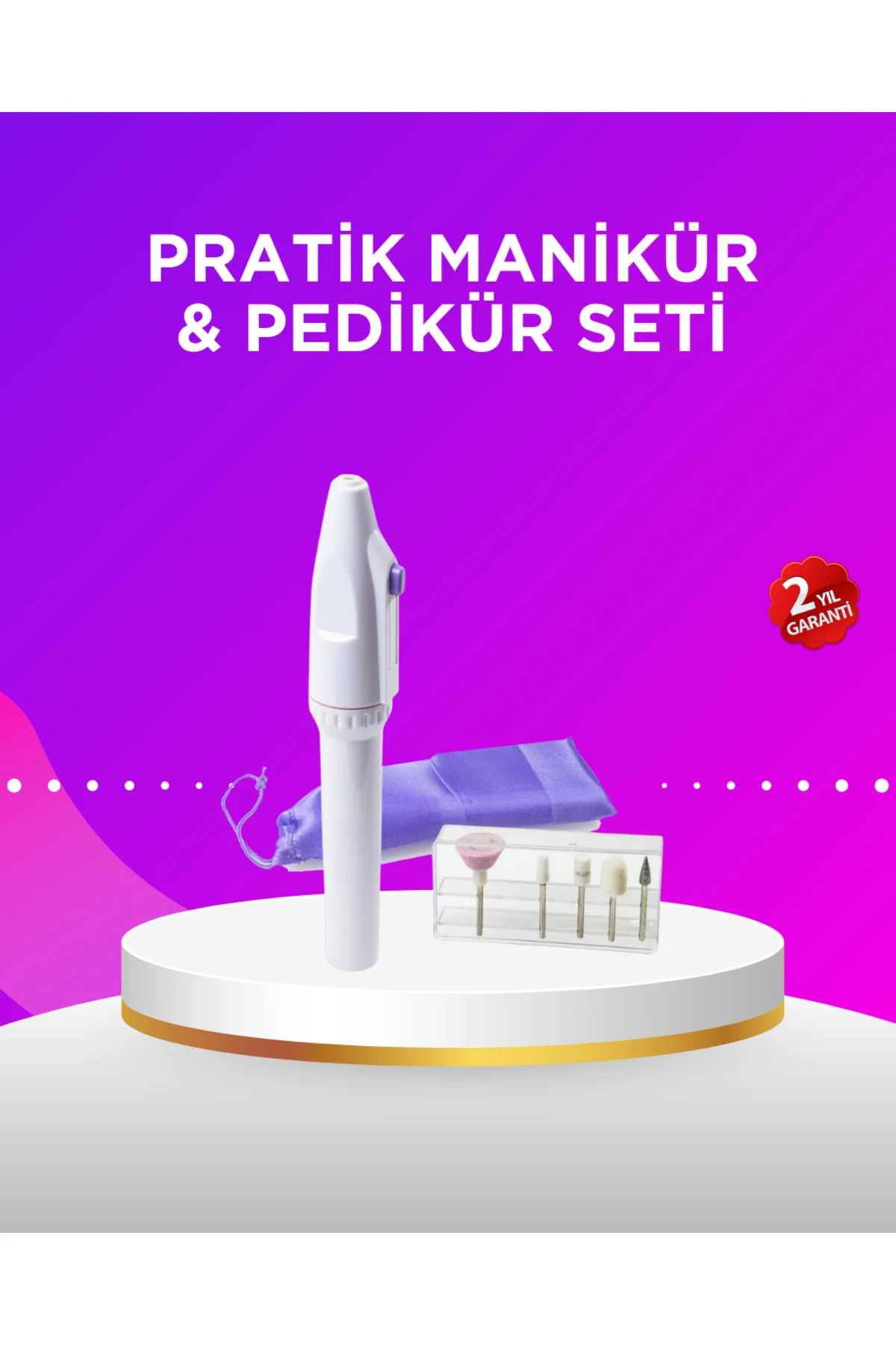 Elektrikli Manikür ve Pedikür Matkap Seti – Ayarlanabilir Hız, Er