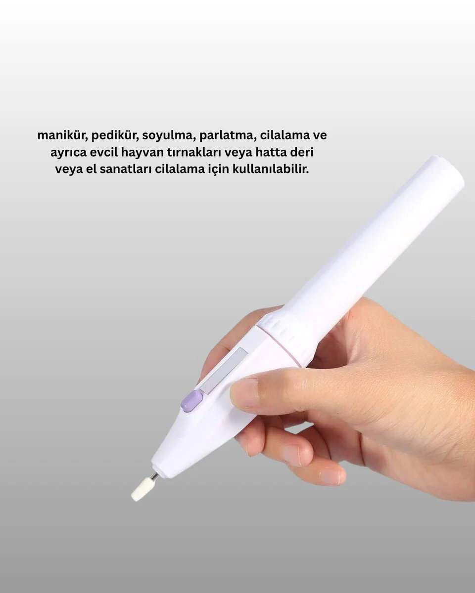 Elektrikli Manikür ve Pedikür Matkap Seti – Ayarlanabilir Hız Ergonomik ve Sessiz