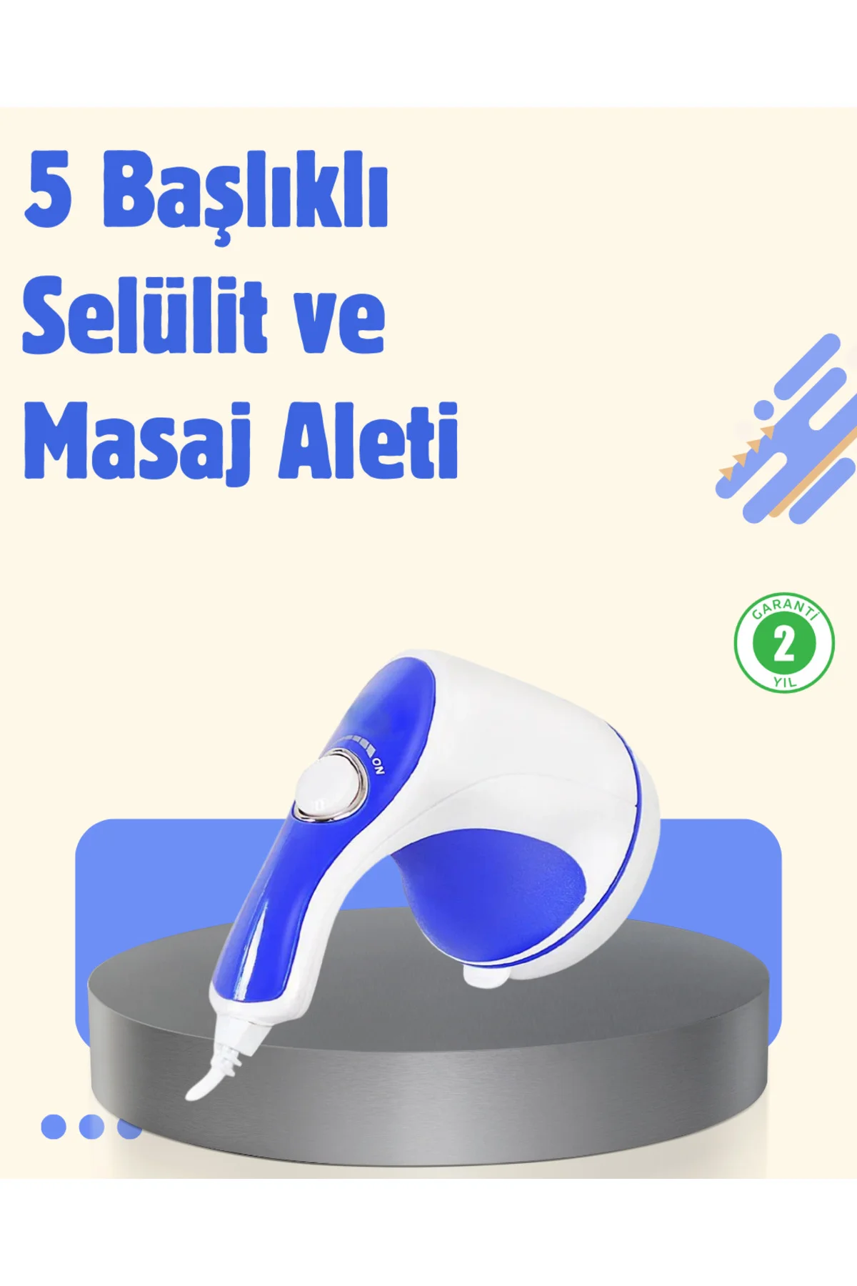 Elektrikli Masaj Aleti 5 Başlıklı Vücut Şekillendirici Elektrikli Masaj Aleti 5 Başlıklı Vücut Şekillendirici