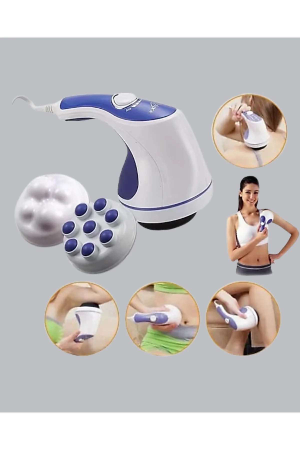 Elektrikli Masaj Aleti – 5 Başlıklı Selülit ve Vücut Sıkılaştırıc