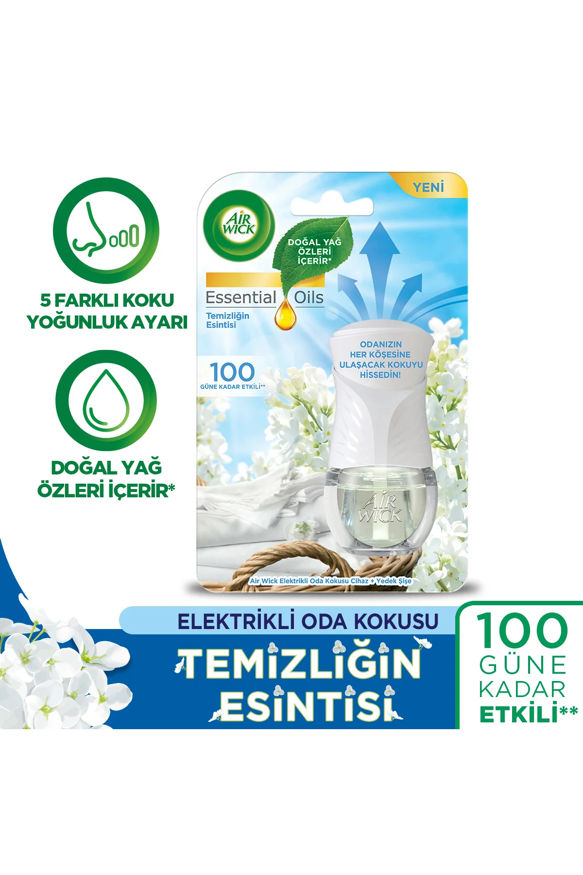 Elektrikli Oda Kokusu Kit Temizliğin Esintisi + Yedek Şişe Sakura Bahçesi Fiyatı, Yorumları ve Özellikleri
