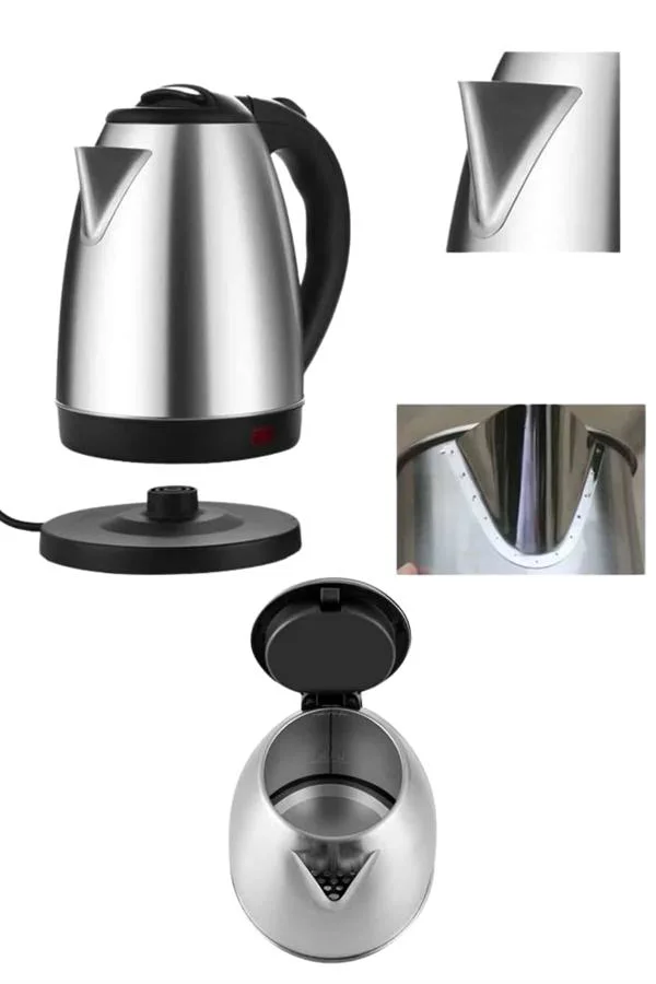 Elektrikli Paslanmaz Çelik Su Isıtcı Çelik Kettle 1.8 Lt. Uzun Öm