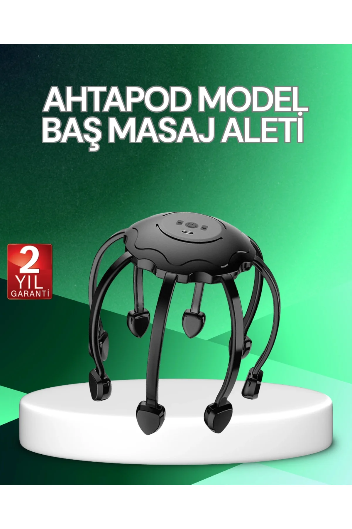 Elektrikli Saç Derisi Masaj Aleti Çok Noktalı Titreşimli Rahatlat