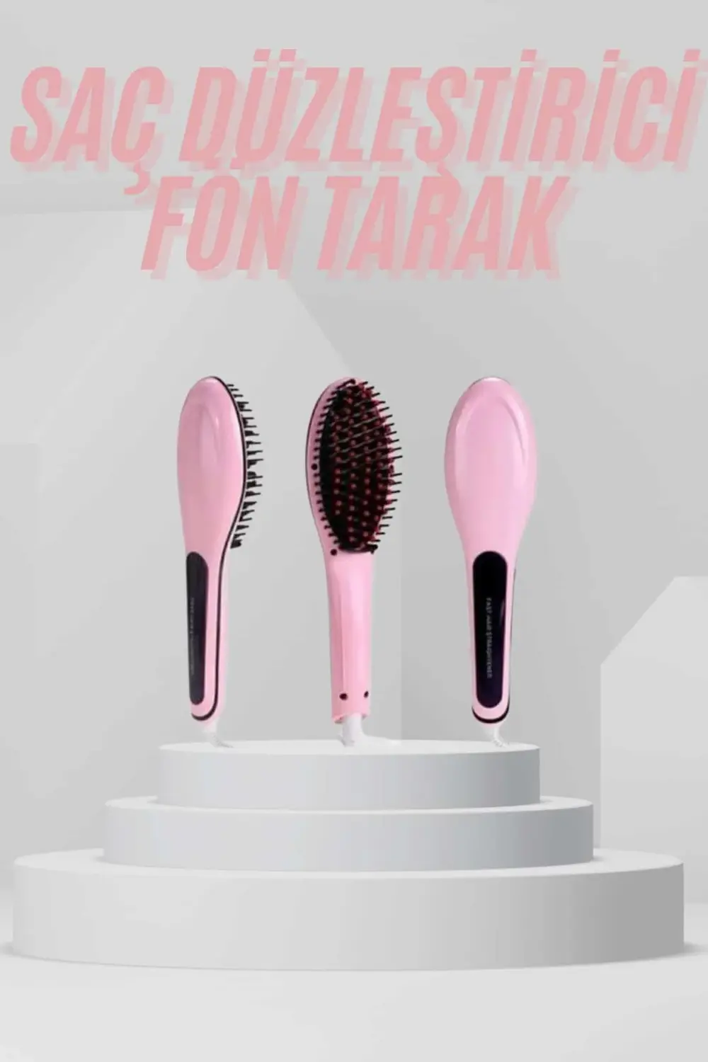 Elektrikli Saç Düzleştirici Tarak Saç Düzleştirici Fırça Sıkı Diş