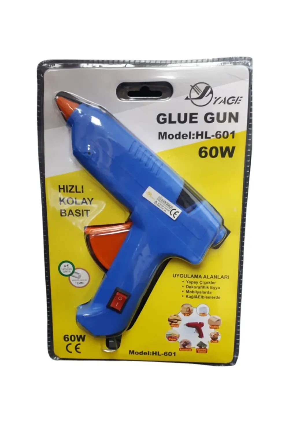 Elektrikli Silikon Tabancası 60w 1 Adet Mum Hediyeli | Renk Için